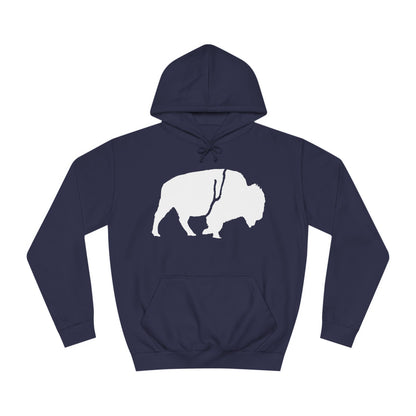 QKA Bills Backers White Standing Buffalo Classic Hoodie