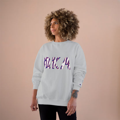 Stylish O.K.A. Champion Sweatshirt, Cozy Casual Wear, Gift for Friends, Ideal for Holidays, Summer Nights, Relaxation, Athleisure