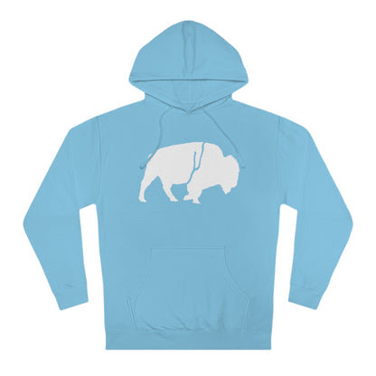 QKA Bills Backers White Standing Buffalo Hoodie