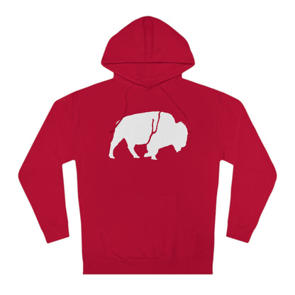 QKA Bills Backers White Standing Buffalo Hoodie