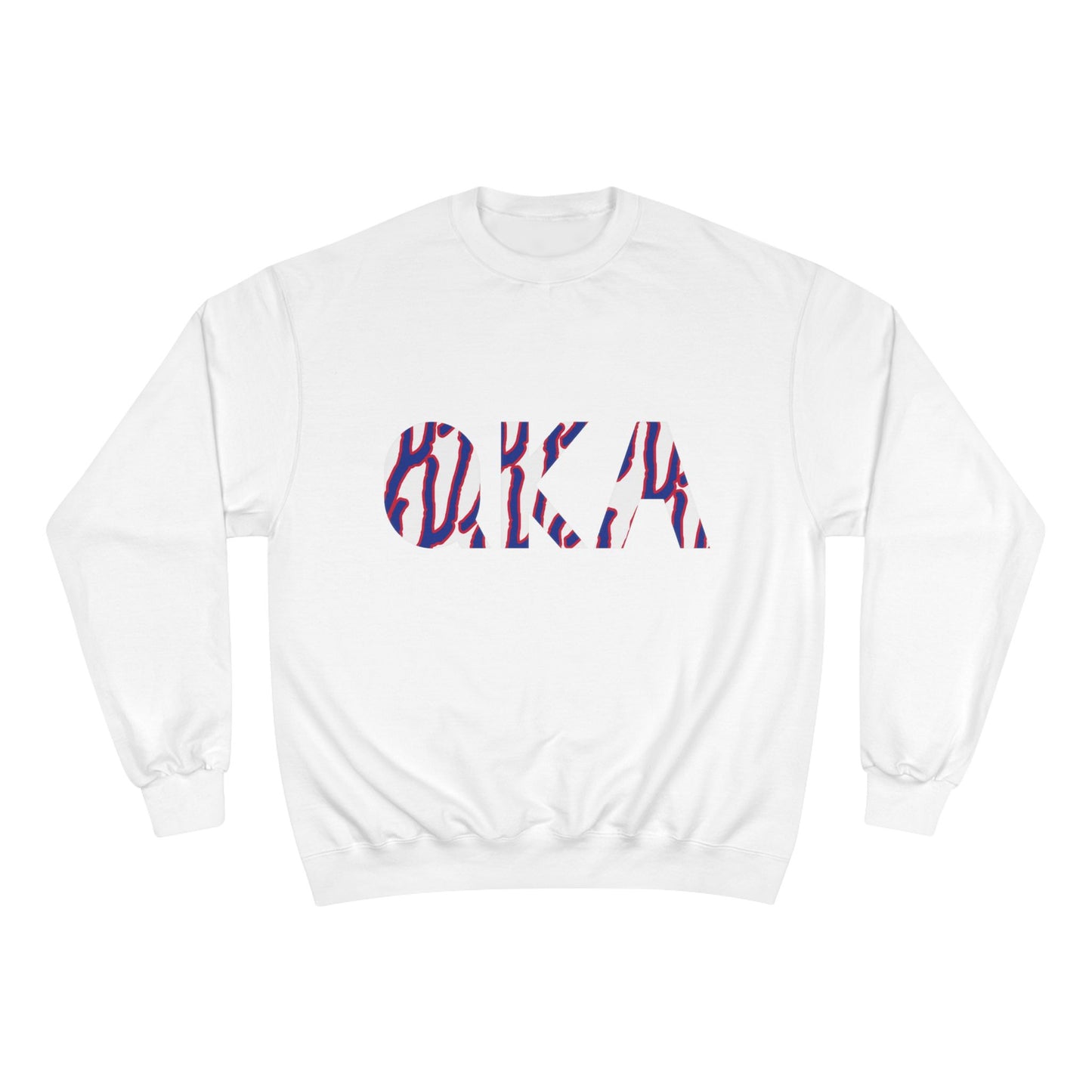 Stylish O.K.A. Champion Sweatshirt, Cozy Casual Wear, Gift for Friends, Ideal for Holidays, Summer Nights, Relaxation, Athleisure