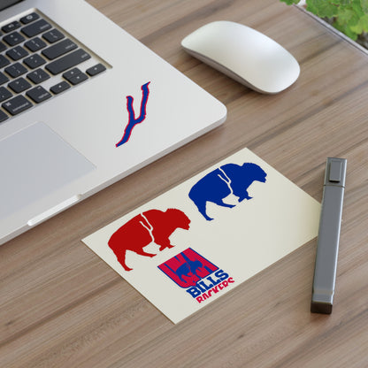Sticker Sheets - The QKA Bills Backers Logo Collection