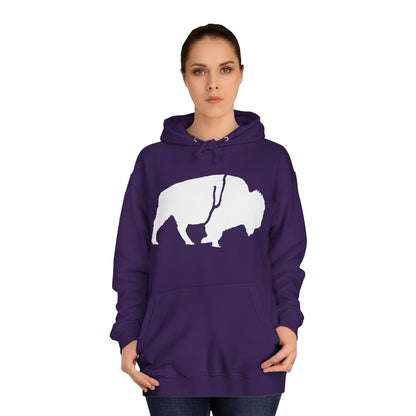 QKA Bills Backers White Standing Buffalo Classic Hoodie