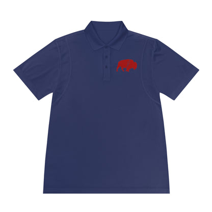 Men's Sport Polo Shirt with Buffalo Design - Casual Wear, Golf Shirt, Summer Collection, Outdoor Activity Shirt, Gift for Him
