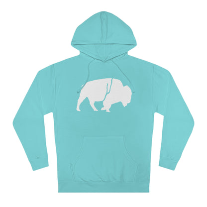 QKA Bills Backers White Standing Buffalo Hoodie