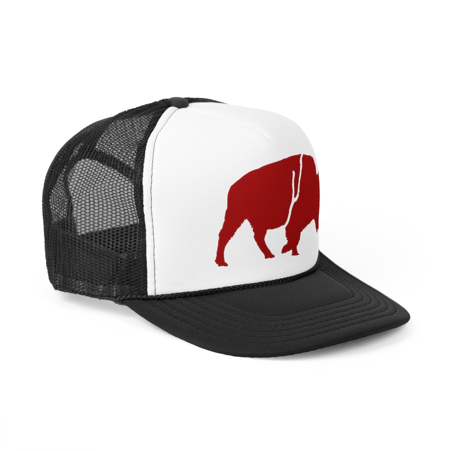 Trucker Cap QKA Bills Backers Red Standing Buffalo Icon