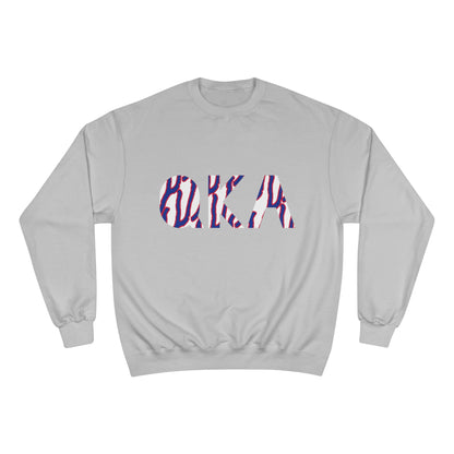 Stylish O.K.A. Champion Sweatshirt, Cozy Casual Wear, Gift for Friends, Ideal for Holidays, Summer Nights, Relaxation, Athleisure