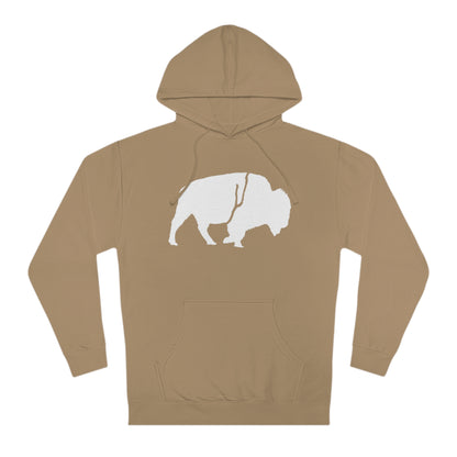 QKA Bills Backers White Standing Buffalo Hoodie