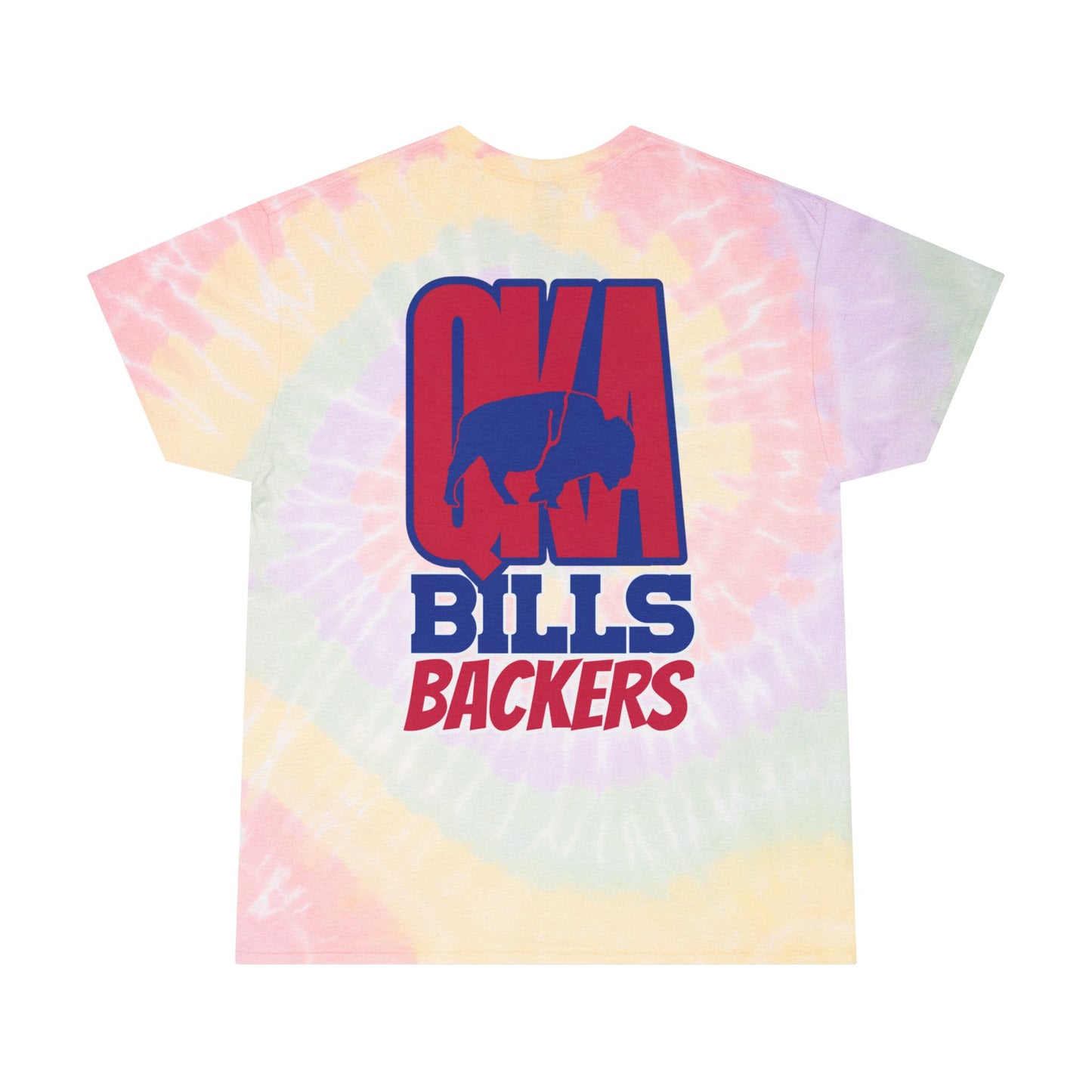 QKA Bills Backers Groovy Tie-Dye Design Tee
