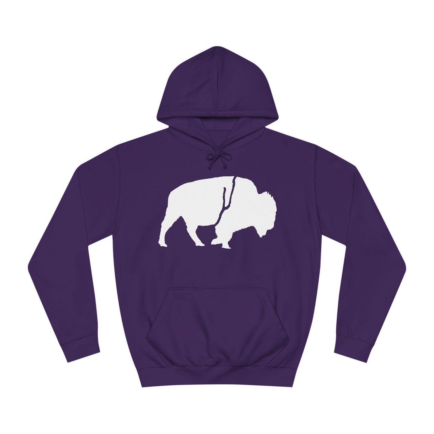 QKA Bills Backers White Standing Buffalo Classic Hoodie