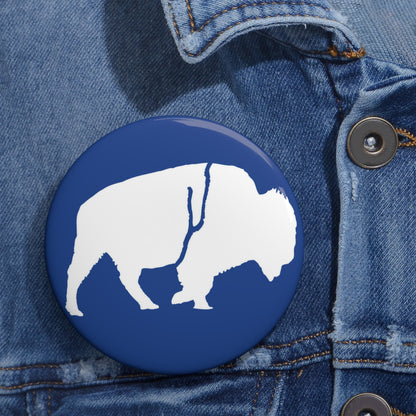 Pin Buttons Standing Buffalo Icon