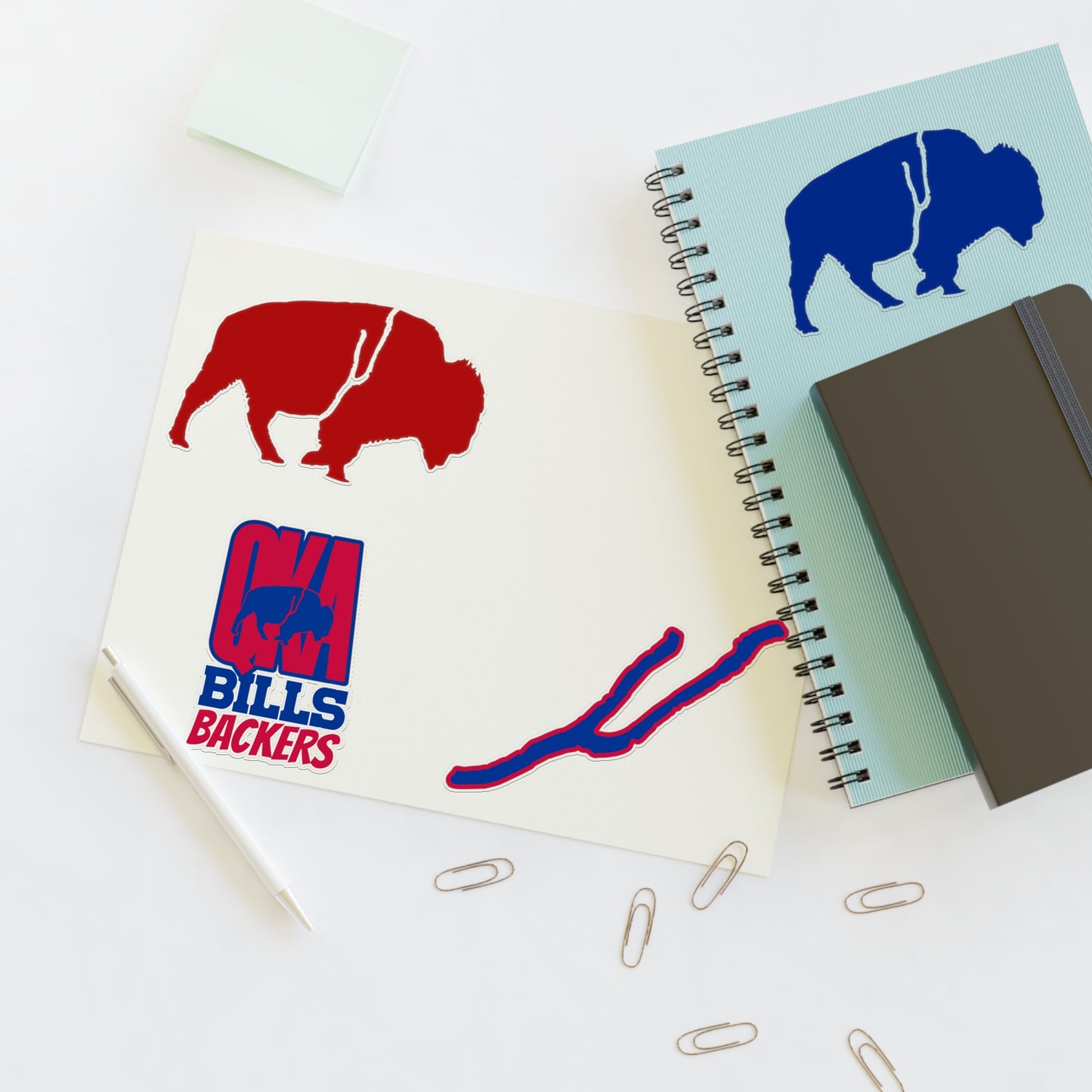 Sticker Sheets - The QKA Bills Backers Logo Collection