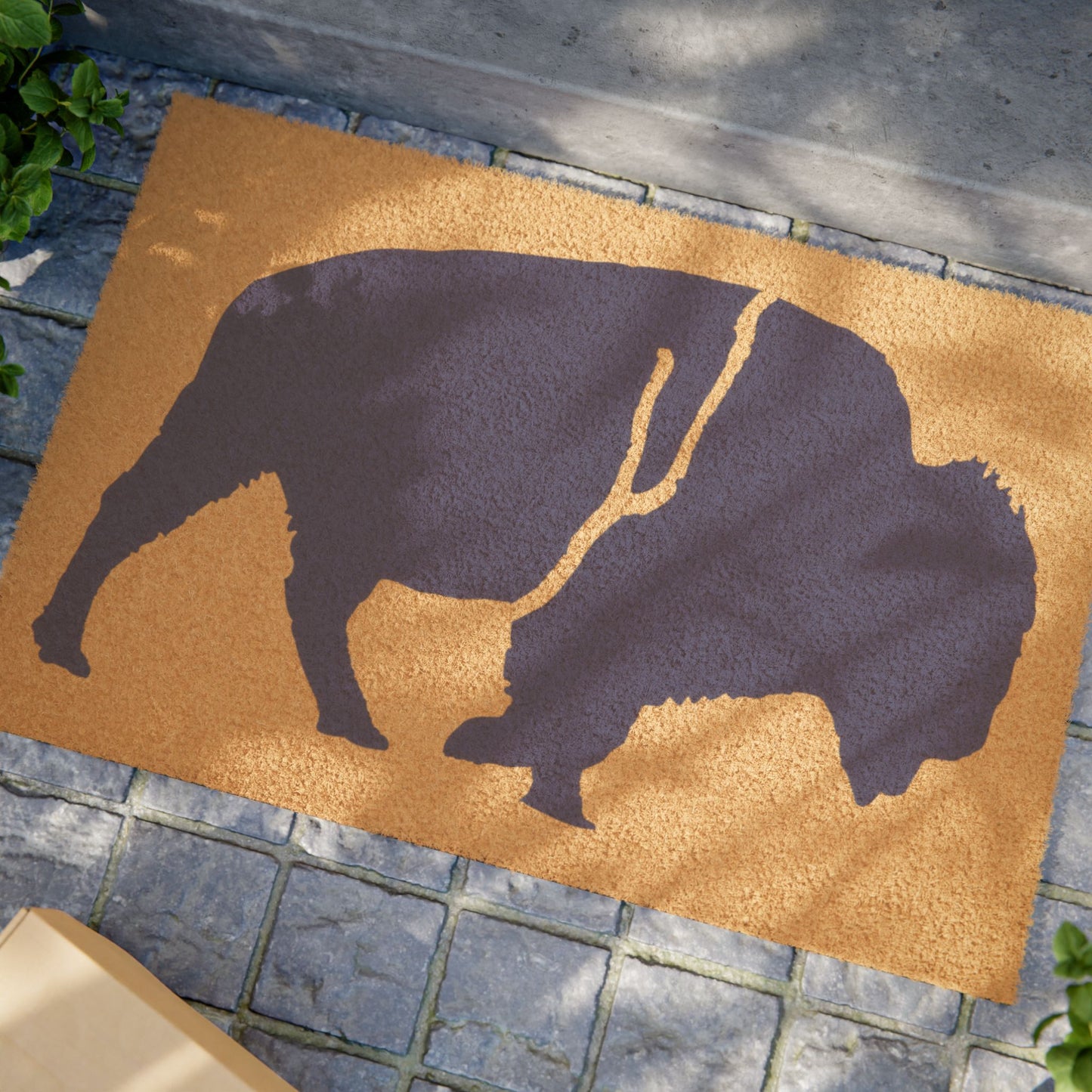 QKA Bills Silhouette Doormat, Rustic Home Decor, Front Porch Welcome Mat, Outdoor Entry Rug, Animal Lover Gift, Farmhouse Style