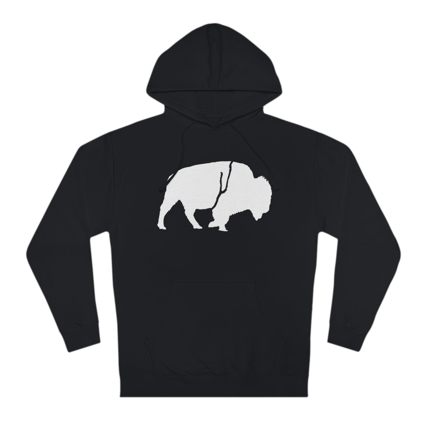 QKA Bills Backers White Standing Buffalo Hoodie