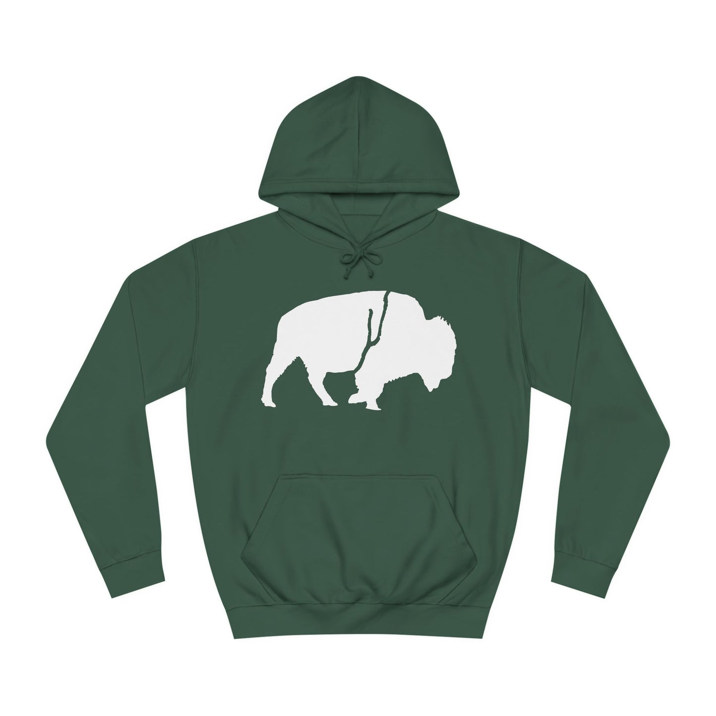 QKA Bills Backers White Standing Buffalo Classic Hoodie