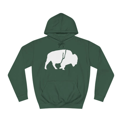 QKA Bills Backers White Standing Buffalo Classic Hoodie