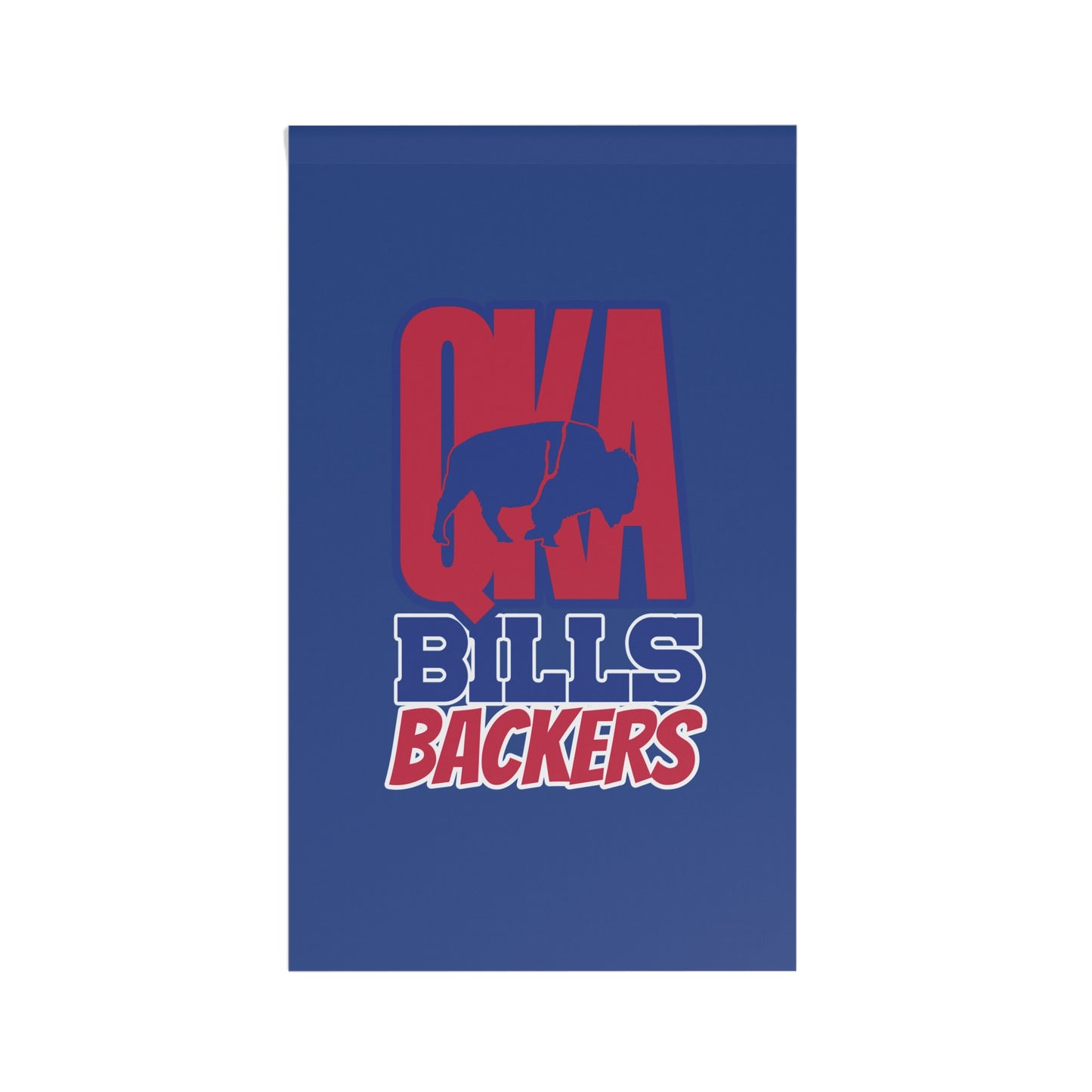 QKA Bills Backers House Banner - NFL Team Decor, Game Day Flag, Sports Fan Gift, Home & Garden Decoration, Outdoor Sign