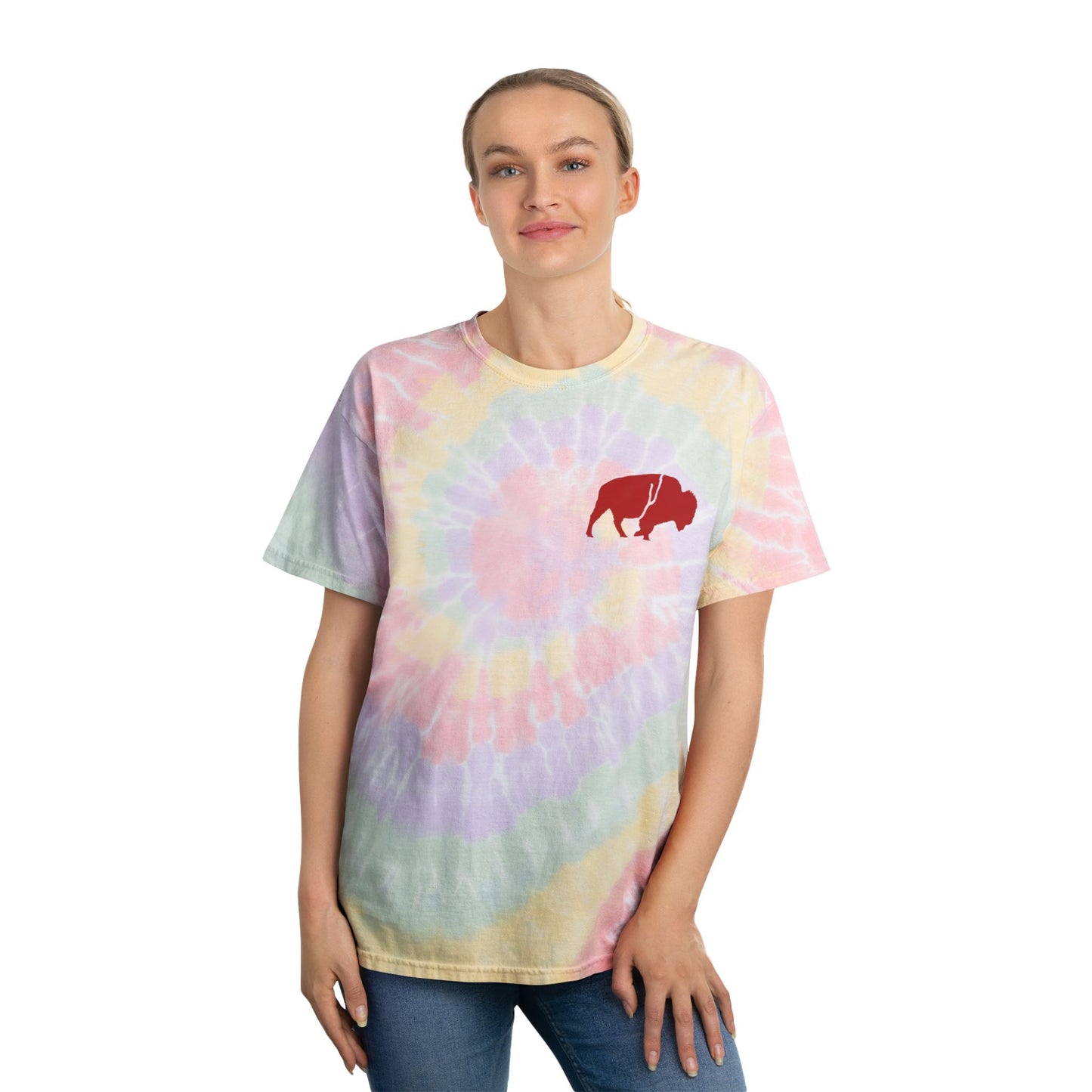 QKA Bills Backers Groovy Tie-Dye Design Tee