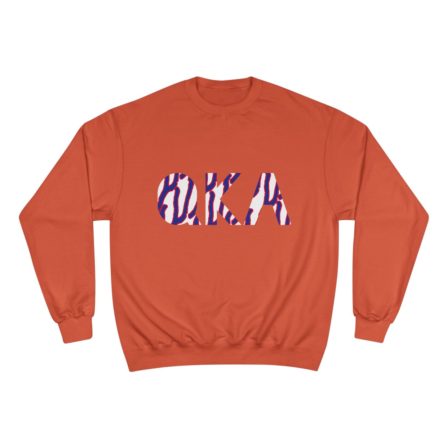 Stylish O.K.A. Champion Sweatshirt, Cozy Casual Wear, Gift for Friends, Ideal for Holidays, Summer Nights, Relaxation, Athleisure
