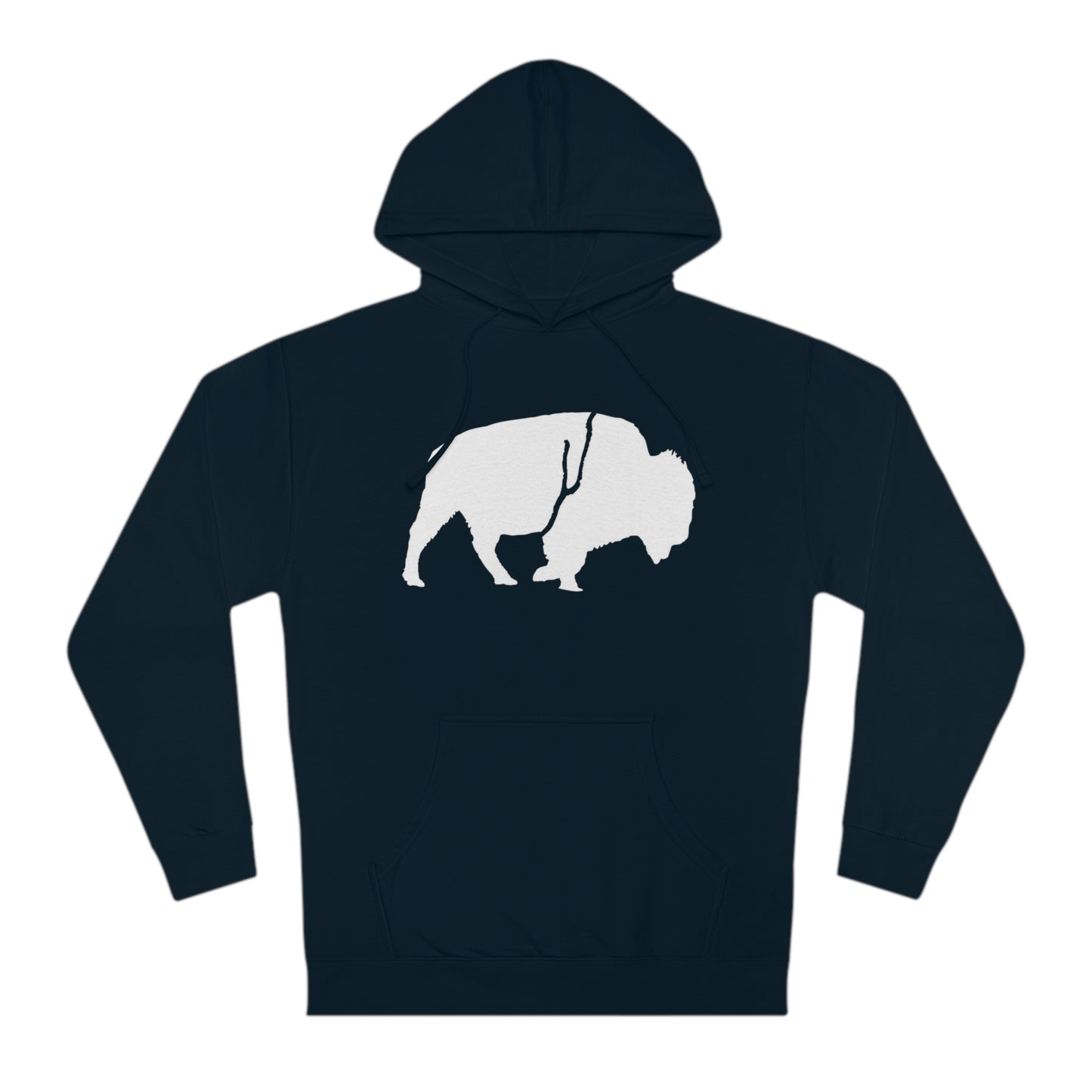 QKA Bills Backers White Standing Buffalo Hoodie