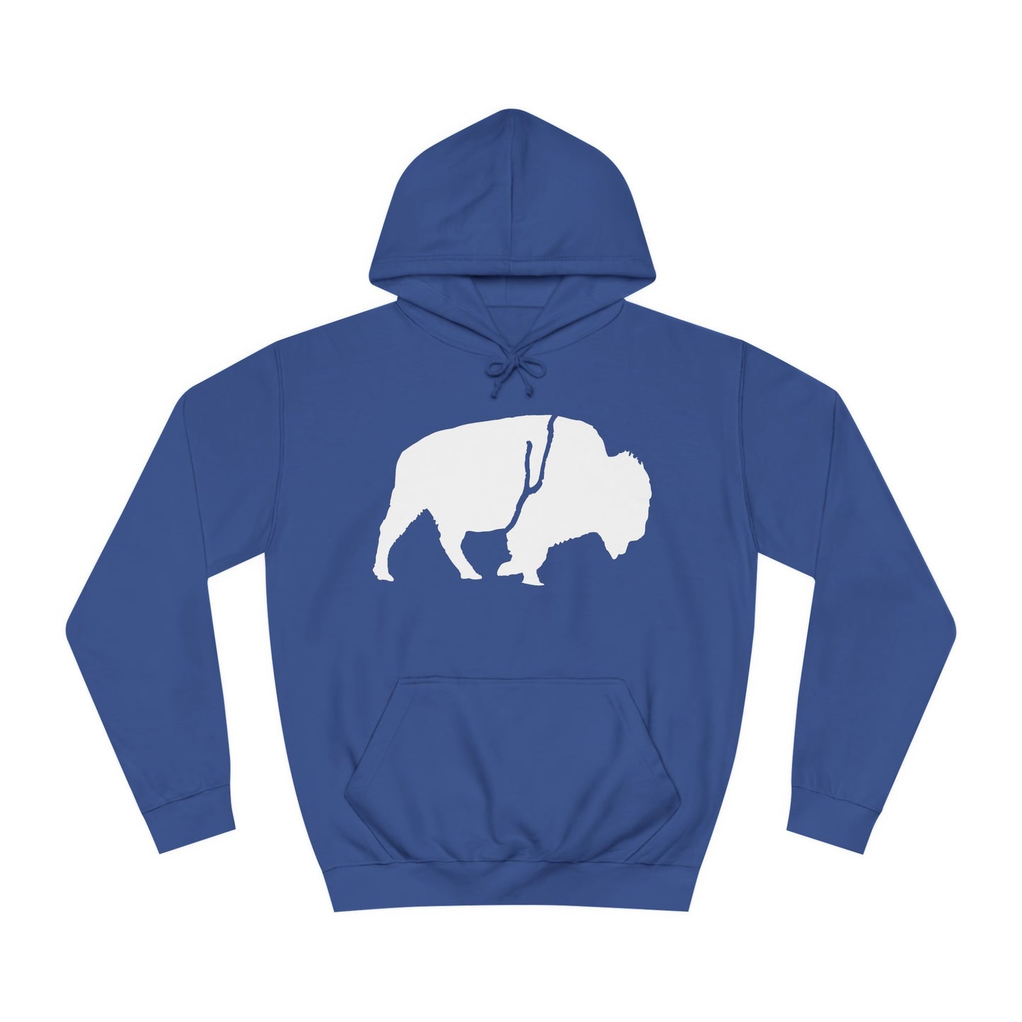 QKA Bills Backers White Standing Buffalo Classic Hoodie