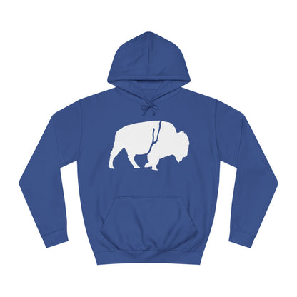 QKA Bills Backers White Standing Buffalo Classic Hoodie