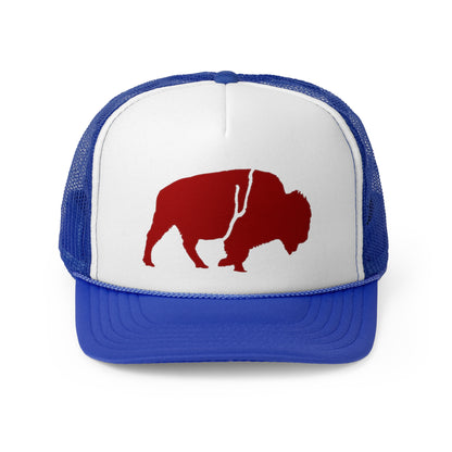 Trucker Cap QKA Bills Backers Red Standing Buffalo Icon