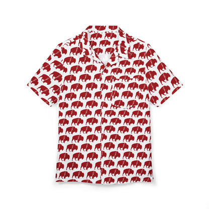 QKA Bills Backers Hawaiian Shirt – Standing Buffalo All-Over Print