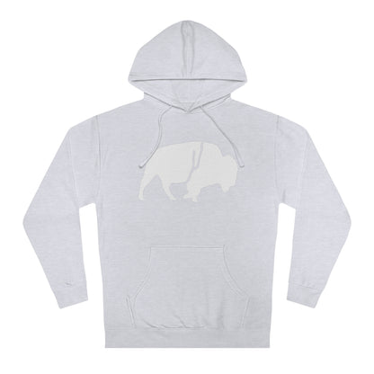 QKA Bills Backers White Standing Buffalo Hoodie