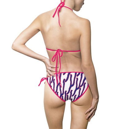 Stylish Women's Bikini Swimsuit - Coral Pattern Swimwear, Beachwear, Summer Fun, Pool Parties, Vacation Ready