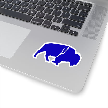 QKA Bills Backers Standing Buffalo Kiss-Cut Stickers